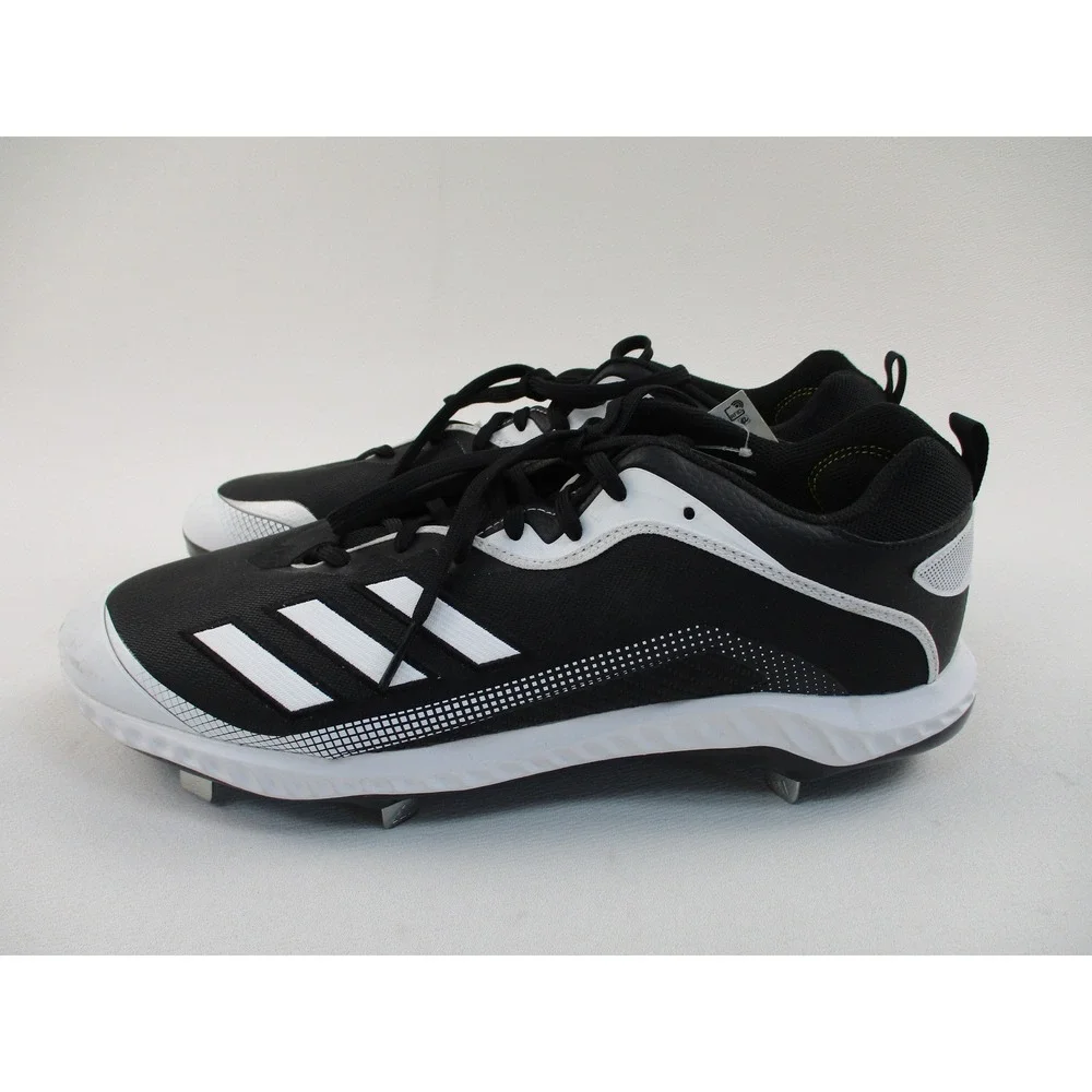 Adidas Baseball Cleats Mens 17 Black Afterburner 8 Metal Spikes EG7611